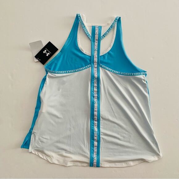 Under Armour | Racer Back Loose Fit Logo Trim Tank Top Bundle NWT L - Picture 2 of 10